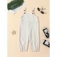 thumbnail image 2 of Caoirhny Toddler Kids Boy Bib Overalls Solid Color Corduroy Suspender Pants Straps Trousers Halter Romper Jumpsuit Bottom Outfit, 2 of 8