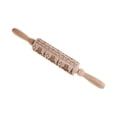 thumbnail image 4 of jifeng Rouleau de Cuisine en Bois Gaufré de Noël, Outil de Style B, 4 of 9