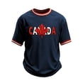 thumbnail image 2 of Telankuip Canada Day Men's T Shirt Classic Maple Leaf Graphic Comfort T-Shirt 2026 Summer Trendy Stripe Design Crewneck Short Sleeve Preppy Style Casual Tee Top 2-Navy M, 2 of 2