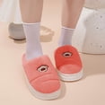 thumbnail image 5 of FRSASU Women Slippers Women'S House Slippers Slip-On Anti-Skid Bear Indoor Shoes Snow Slippers Red 7.5(40), 5 of 6