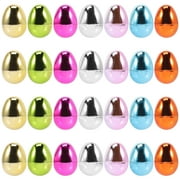 Eease 28 Colorful Plastic Easter Eggs for Basket Stuffers & Fillers