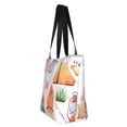 thumbnail image 2 of Vsdgher Gnome Camping print Reusable Shopping Grocery Bags for Women Shopping with Pouch Foldable Pouch Lightweight Polyester Fabric, 2 of 6