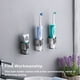 thumbnail image 2 of Cateissary Soporte de pared para baño, estante de almacenamiento, mano de obra fina, tamaño compacto, accesorios para el hogar de larga Accesorios de baño, 2 of 6