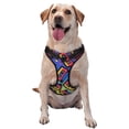 thumbnail image 1 of Kdxio Vintage Audio Cassettes Print No Pull Dog Harness Adjustable Reflective Oxford Easy Control Medium Large Dog Harness for Training and Everyday-Medium, 1 of 6