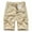 Khaki, variant on Clearance Mens Shorts, Men Casual Button Zipper Solid Cargo Pants With Pocket Straight Button Zipper Shorts