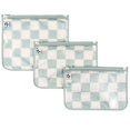 thumbnail image 1 of Tiny Twinkle Bolsas de viaje a prueba de desorden, compatible con aerolíneas, cierre de cremallera, bolsa frontal transparente, bolsa de pañales, organizador de artículos de tocador o cosméticos, jueg, 1 of 5