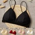 thumbnail image 4 of French Triangle Cup Women Sexy Bra Thread Thin Shoulder Strap Beauty Back Bra Deep V-Neck Solid Tube Top Bra, 4 of 8