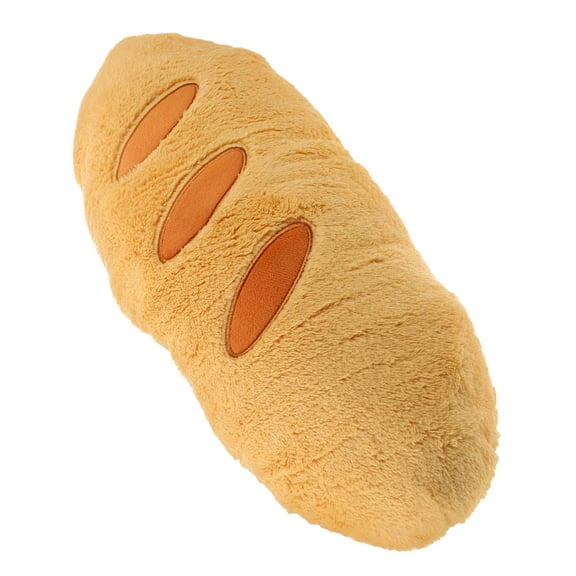 WHAMVOX Cute Baguette Shaped Plush Pillow for Hugging and Sleeping Light Brown Soft Fabric