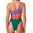 thumbnail image 5 of Aayomet Maillot de Bain avec Coutures Colorées (Violet, m), 5 of 5