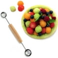 thumbnail image 3 of Norpro Double Melon Baller - Easily Scoop Decorative Balls of Fruit, Cheese or Ice Cream 3 Pack, 3 of 4