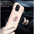 thumbnail image 6 of (2021) iPhone 13 Pro Case 6.1 Inch - TECH CIRCLE Heavy Duty Protection Shockproof Kickstand Case Silicone/Plastic Protective Rugged Cute Simple Cover with Ring Holder (M Rosegold), 6 of 6