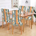 thumbnail image 7 of BZSMCE Chairs Slipcovers Dining Chair Covers Floral Stripes Creative Pattern, 7 of 7