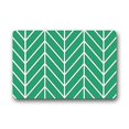 thumbnail image 1 of RYLABLUE Tapis de Sol à Chevrons Vert Émeraude Tapis de Sol Taille 23.6x15.7 Pouces, 1 of 1