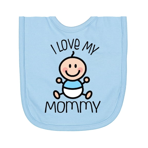 Inktastic I Love My Mommy Baby Boy Newborn Bib