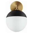 thumbnail image 1 of Modway Stellar Wall Sconce Contemporary Home Decor Matte Black Frosted Glass, 1 of 4