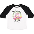 thumbnail image 3 of Inktastic Baby Flamingo My Grandma Loves Me with Flower Wreath Boys or Girls Toddler T-Shirt, 3 of 5