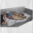 thumbnail image 6 of Thug Life Soft Flannel Fleece Throw Blanket, Vintage Pop Art Punching Fists Comic Book Illustration Gangster Tattoo Message, Cozy Plush for Indoor and Outdoor Use, 50" x 70", Multicolor, by Ambesonne, 6 of 6