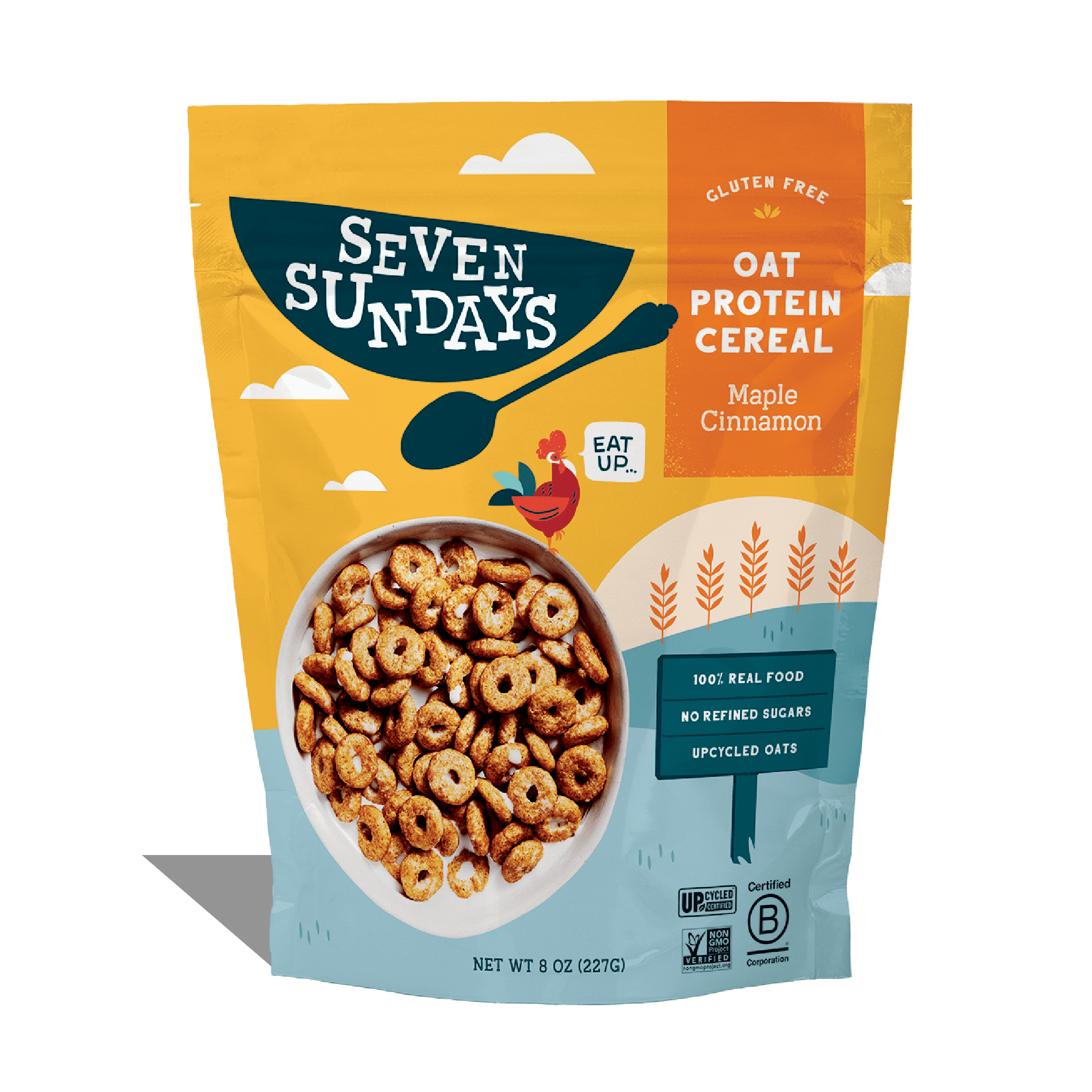 Seven Sundays Maple Cinnamon Oat Protein Breakfast Cereal - Gluten Free, Crunchy Texture
