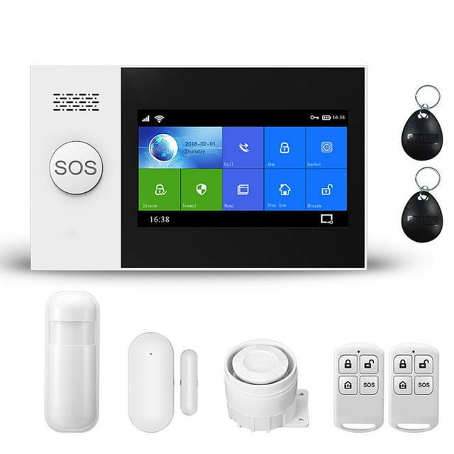 Alarma Inalámbrico GSM Con ALexa Pantalla 4 3 Pulgadas para Control Por Aplicación Tuya
