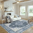 thumbnail image 3 of CHITOOMA 5'x7' Area Rugs for Living Room, Boho Machine Washable Stain Resistant Non-Shed Carpet, Floral Area Rug with Non-Slip Backing for Bedroom, Dining Room, Dorm, Office, 3 of 8