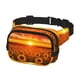thumbnail image 2 of Fotbe Sunset Golden Sunflower Field Cangurera Cuadrada con Estampado de Doble Capa, Bolsa de Cintura Ajustable Mini para Hombres y Mujeres, 2 of 9