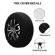 thumbnail image 2 of Balery Colorful Plant Wolf Cubiertas para Neumáticos - Protector Resistente para Neumáticos de Camioneta, SUV, Remolque, Camper y RV-17 inch, 2 of 6