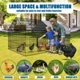 thumbnail image 3 of Suchown 87" x 40" Large Metal Chicken Run with Waterproof Cover - Anti-Rust Outdoor Poultry Cage & Rabbit Enclosure - Heavy Duty Pet Playpen with Top Access for Backyard, 3 of 8