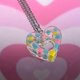 thumbnail image 4 of Korean Hollow Heart Pendant Necklace Sweet Cool Choker Necklaces Vintage Alloy Clavicle Chain Charm Engagement Jewelry, 4 of 4