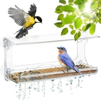 D.F. Omer Weatherproof Suction Cup 3 Section Plastic Window Bird Feeder