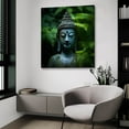 thumbnail image 4 of Epic Art 'Buddha 1' by Cameron Gray, Acrylic Glass Wall Art, 36"x36", 4 of 8