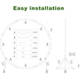 thumbnail image 4 of 7.5FT Circle Wood Arch for Wedding Ceremony Arbor Backdrop Stand for Garden Wedding Parties, 4 of 16