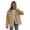 Yellow White Stripe, variant on Elippeo Women's Puffer Jacket Stripe Turn-Down Collar Buttons Quilted Coat Fall Winter Long Sleeve Padded Jacket Outerwear