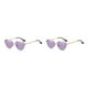 thumbnail image 2 of Qarigey Gafas de sol en forma de corazón de PVC, marco de metal dorado y lente Tac para una elegante protección solar antideslizante Type4 NO4, 2 of 6