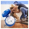 thumbnail image 2 of Water Meter Flow Measure Tap Cold Water Meter Home Garden Pointer Measuring Tool ,Energy Saving, 2 of 6