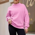 thumbnail image 6 of Plebaso Women's Mock Turtleneck Sweatshirt Athletic Long Sleeve Fall Winter Lightweight Pullover Tops, 6 of 8
