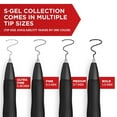 thumbnail image 2 of Sharpie S-Gel Pen, Retractable, Medium 0.7mm, Black Ink, 2 Count, 2 of 5