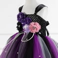 thumbnail image 7 of WhouRiu Dress for Big Girl Role Play Flower Strap Maxi Dresses with Headband Holiday Party Dress,2-Piece Purple, 7 of 7