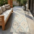 thumbnail image 3 of Addison Rugs Chantille Indoor/Outdoor Transitional Geometric Seafoam Machine Washable Runner Rug, 2'3" x 7'6", 3 of 8