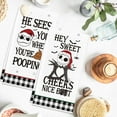 thumbnail image 3 of Nightmare Christmas Towels, Nightmare Christmas Kitchen Bathroom Decorations, 2 Pack Funny Holiday Hand Towels Dish Cloths for Women Men, Jack Sally Gothic Home Decor Party Favors, 3 of 7