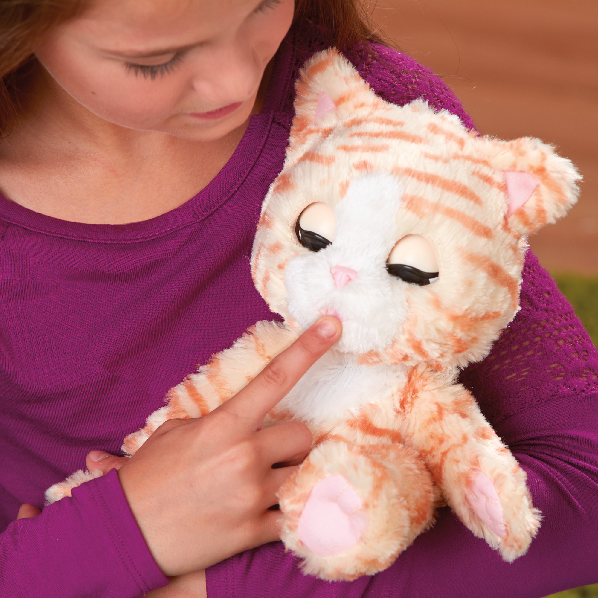 furReal Cuddlin' Cara Pet, Interactive Cat Toy for Ages 4 and up, Includes Bottle - image 3 of 8