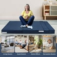 thumbnail image 4 of Huloretions Folding Sofa Bed, Foldable Couch Bed with Pillow,Convertible Sleeper Chair Modern Futon Floor Couch,Foldable Memory Foam Chair Bed,Lazy Guest Bed for Living Room,Home Office, 4 of 8