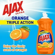 AJAX Liquid Dish Soap, 28 Fluid Ounce, Orange Scent, 3 Count