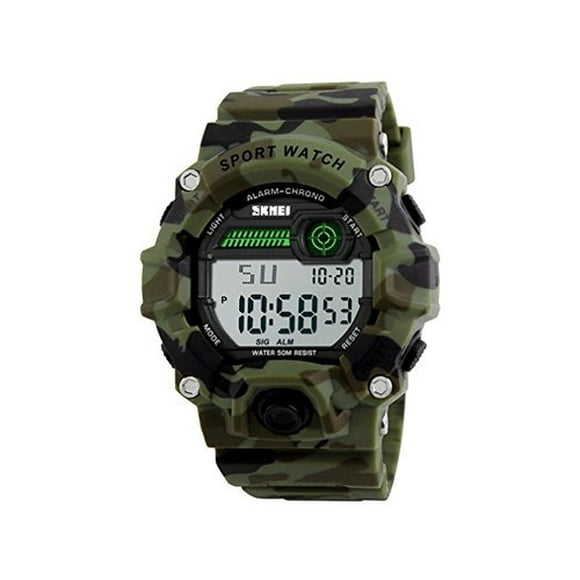 Boys Camouflage LED Sport Watch