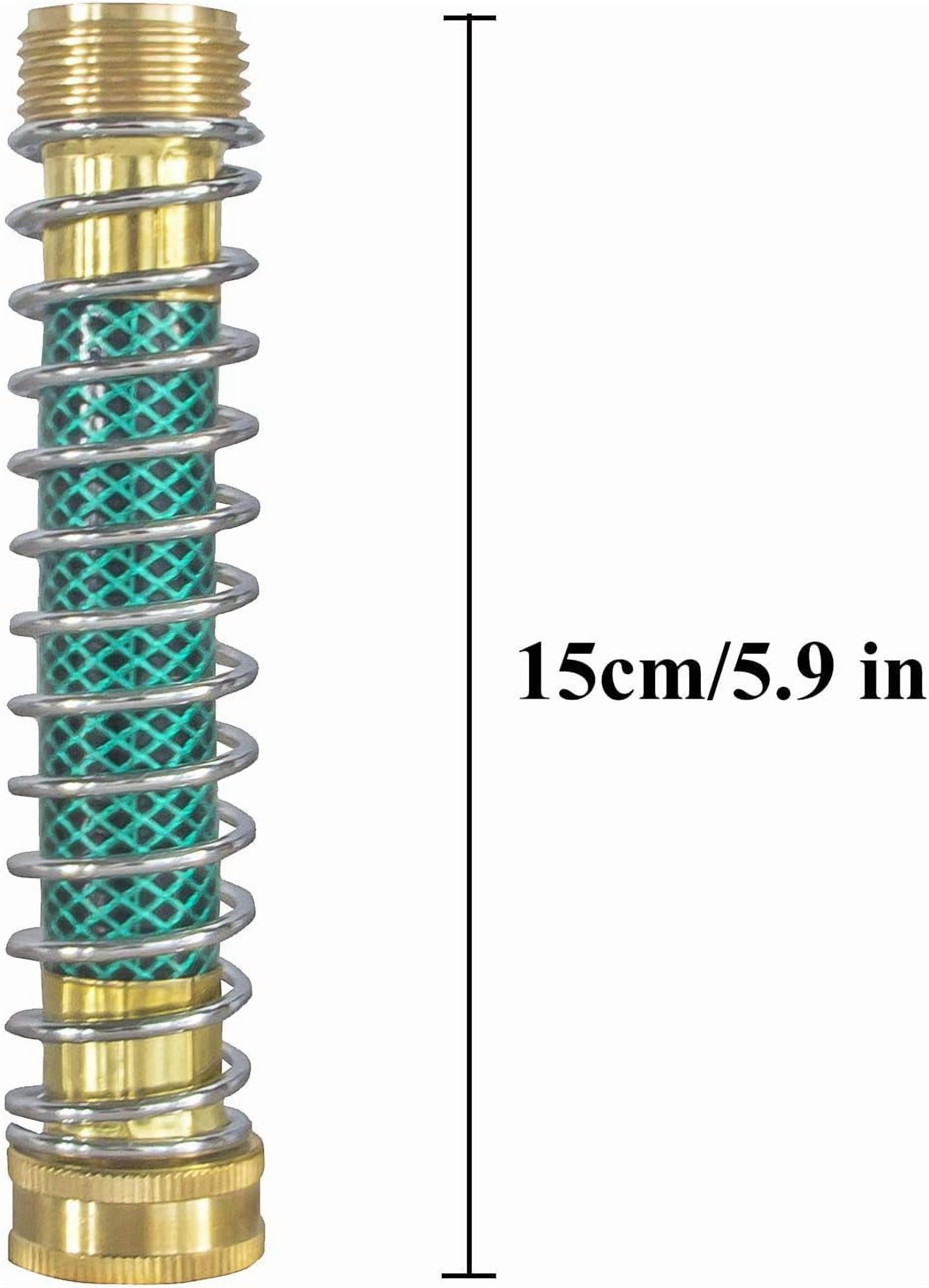 Garden Hose Coil Spring Kink Protector Aluminum Quick Connect Release Fitting