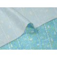 thumbnail image 5 of oneOone Velvet Turquoise Blue Fabric Stripe & Triangle Geometric Craft Projects Decor Fabric Printed By The Yard 58 Inch Wide, 5 of 5
