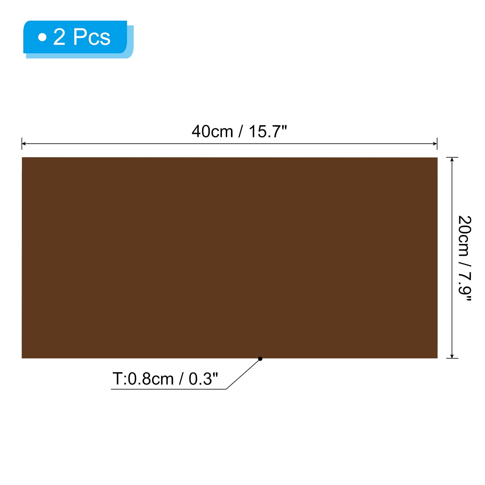 Uxcell 15.7"x7.9" Magnetic Vent Cover Floor Wall Air Registers Cover Vent Blocker for Home RV HVAC Brown 2 Pcs