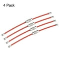 thumbnail image 2 of Unique Bargains 90mm Length PVC Coated Stainless Steel Keyring Loop Cable Red 4 Count, 2 of 6