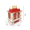 thumbnail image 3 of Wooden Temple For Home / Home Temple /Pooja Mandir/ Pooja Mandap / Temple for Home / Wall Hanging Mandir / MDF Board White Mandir, 3 of 5