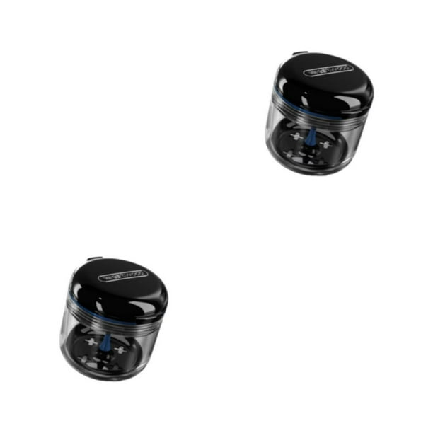Vogacara Práctica caja para dentaduras postizas con separación en seco Cepillo para dentaduras postizas de ABS sin complicaciones - Materiales negro ártico 2piezas
