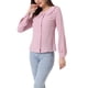 thumbnail image 4 of CAMISA DE BOTONES DE MANGA LARGA CON PUNTOS SUIZOS PARA MUJERES CHIC INSPIRAR CUELLO PETER PAN M ROSA, 4 of 5